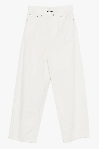 Jeans Bianco Donna Gamba Ampia - 5