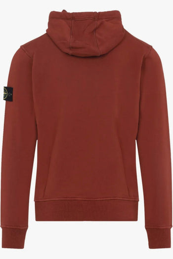 Felpa Rosso Uomo Cappuccio - 2