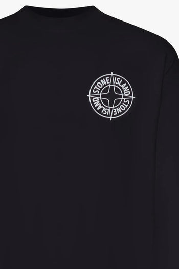 Felpa Nero Uomo Motivo Compass - 2