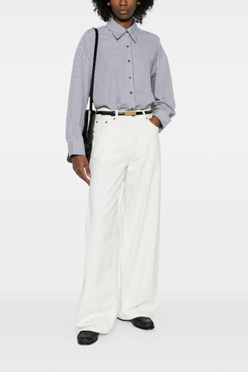 Jeans Bianco Donna Gamba Ampia - 2