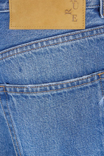Jeans Blu Donna con Sbaffature - 3
