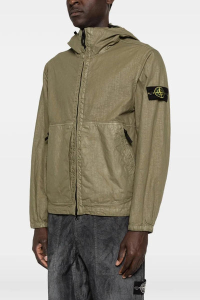 Giubbotto Verde Uomo Patch Logo