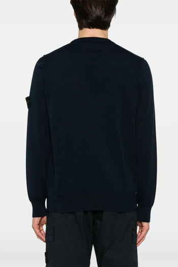 Maglia Blu Uomo Patch Logo - 3