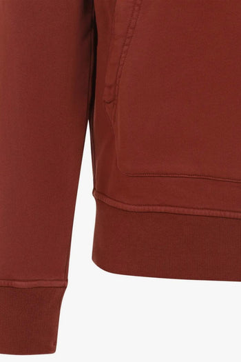 Felpa Rosso Uomo Cappuccio - 4