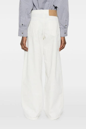 Jeans Bianco Donna Gamba Ampia - 3