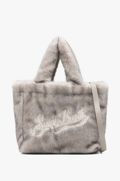 Saint Barth Borsa Grigio Donna Colette Soft Fur