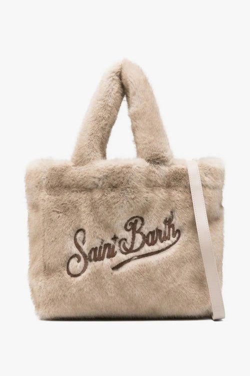 Saint Barth Borsa Beige Donna Colette Soft Fur