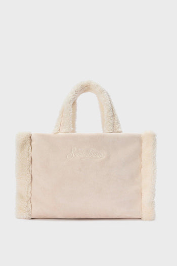 Saint Barth Borsa Bianco Donna Colette Shearling - 3