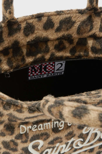 Saint Barth Borsa Beige Donna Colette Felt - 5