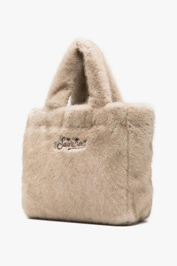 Saint Barth Borsa Beige Donna Colette Soft Fur - 2