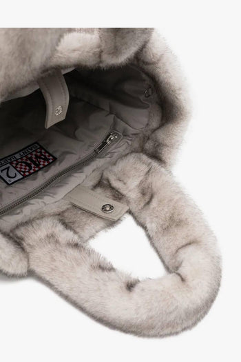 Saint Barth Borsa Grigio Donna Colette Soft Fur - 3