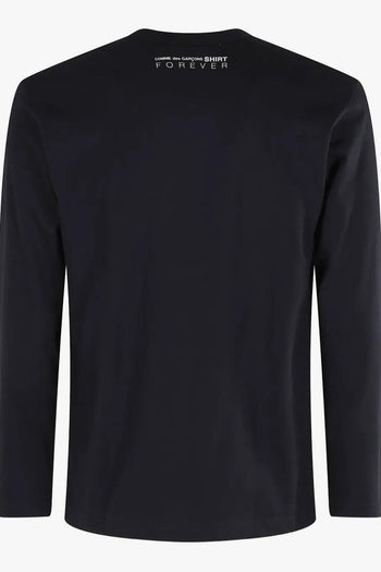 T-Shirt Blu Uomo Maniche Lunghe - 2