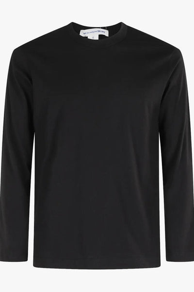 T-Shirt Nero Uomo Maniche Lunghe