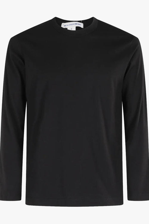 T-Shirt Nero Uomo Maniche Lunghe