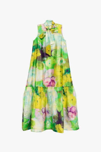 Abito Verde Donna Floreale - 5