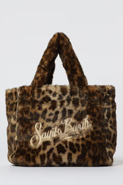 Saint Barth Borsa Marrone Donna Colette Soft Fur