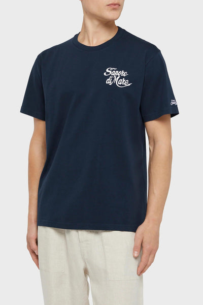 Saint Barth T-shirt Sapore Di Mare Uomo Blu