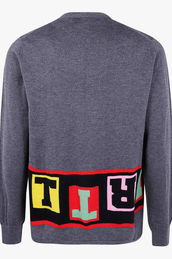 Maglia Grigio Uomo Logo sul Fondo - 2