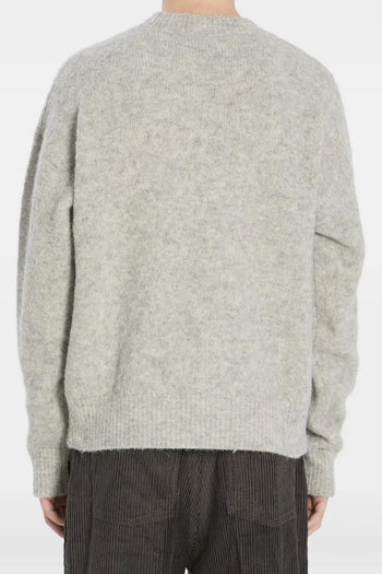 Ami Paris Maglia Grigio Uomo Girocollo - 2