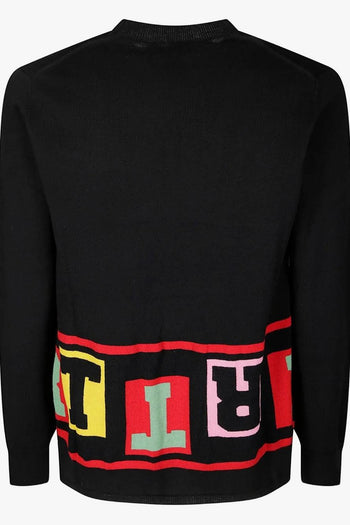 Maglia Nero Uomo Logo sul Fondo - 2