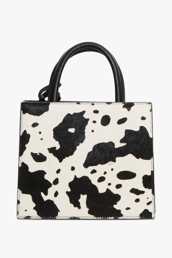 Saint Barth Borsa Bianco-Nero Donna Shop Mini Muccata - 2