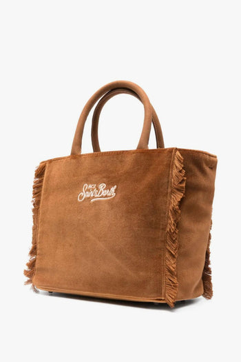 Saint Barth Borsa Marrone Donna Colette Velvet - 2