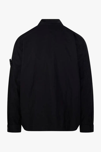Giacca-Camicia Nero Uomo Tasca Applicata - 2