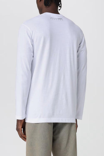 T-Shirt Bianco Uomo Maniche Lunghe - 2