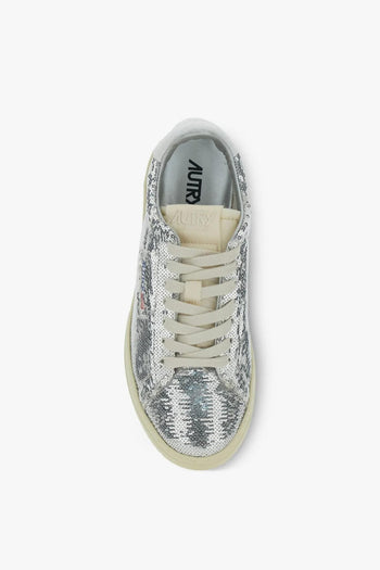 Scarpe Argento Donna Medalist Paillettes - 4