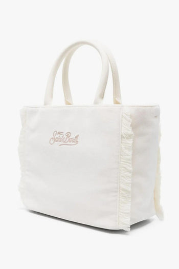 Saint Barth Borsa Bianco Donna Colette Velvet - 3