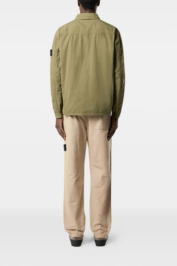 Giacca-Camicia Verde Uomo con Cerniera - 2