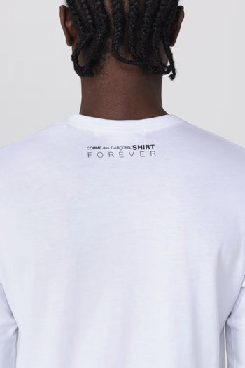 T-Shirt Bianco Uomo Maniche Lunghe - 3