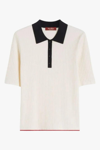 Top Bianco Donna con Colletto - 4