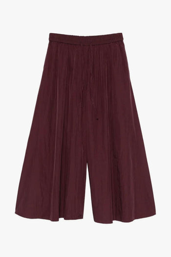 Pantaloni Prugna Donna Gamba Ampia - 5