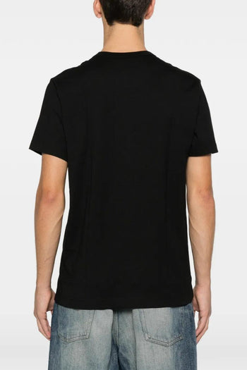 T-Shirt Nero Uomo Stampa Logo - 4