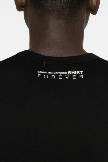 T-Shirt Nero Uomo Logo Posteriore - 4