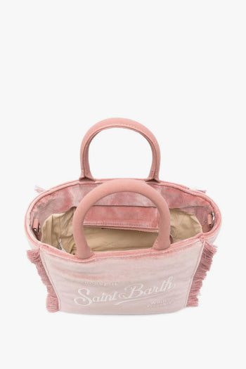 Saint Barth Borsa Rosa Donna Vanity Mini Velvet - 3