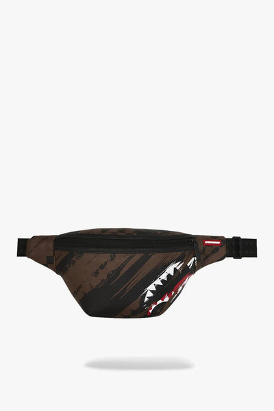 Marsupio Smeared Grunge Uomo Marrone