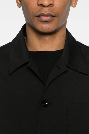 New York Camicia Tasche Applicate Uomo Nero - 4