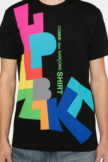 T-Shirt Nero Uomo Stampa Logo - 3