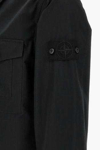 Giacca-Camicia Nero Uomo con Zip - 5