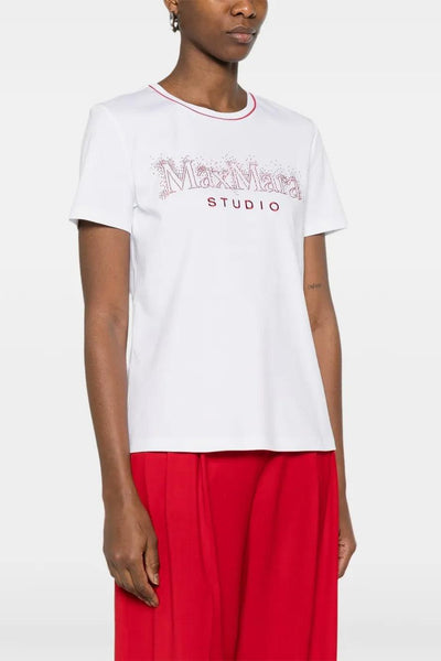 T-shirt Bianco Donna Logo