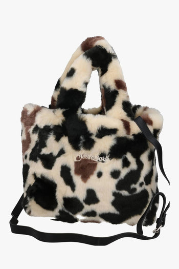 Saint Barth Borsa Beige-Marrone Donna Colette Soft Fur - 4