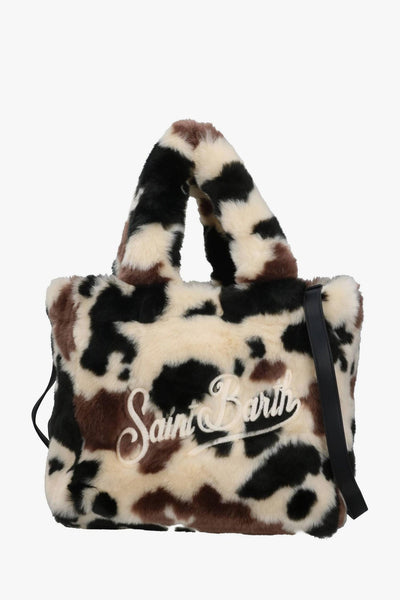 Saint Barth Borsa Beige-Marrone Donna Colette Soft Fur