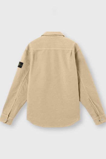 Giacca-Camicia Beige Uomo Maxi Tasca - 2