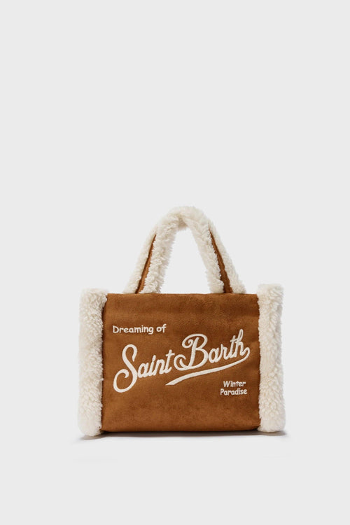 Saint Barth Borsa Marrone Donna Vanity Mini Shearling