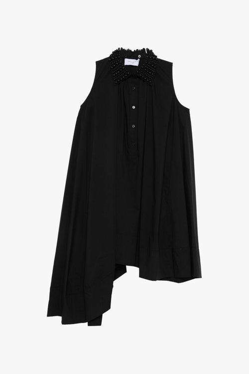 Abito Chemisier Asimmetrico Donna Nero