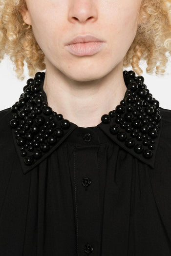 Abito Chemisier Asimmetrico Donna Nero - 2