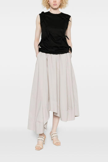 Gonna Asimmetrica Donna Grigio - 5