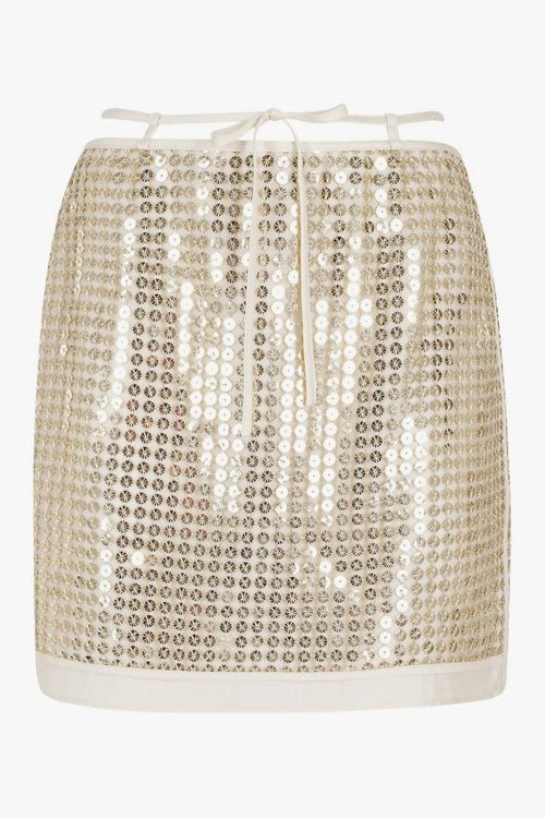 Gonna Paillettes Donna Oro